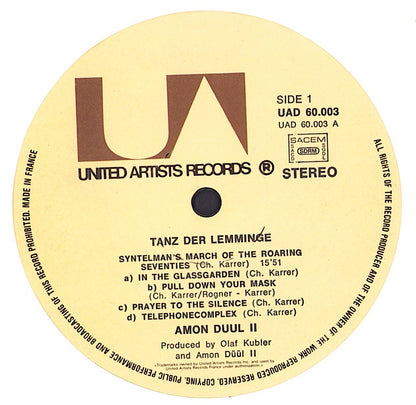 Amon Düül II - Tanz Der Lemminge Vinyl 2LP