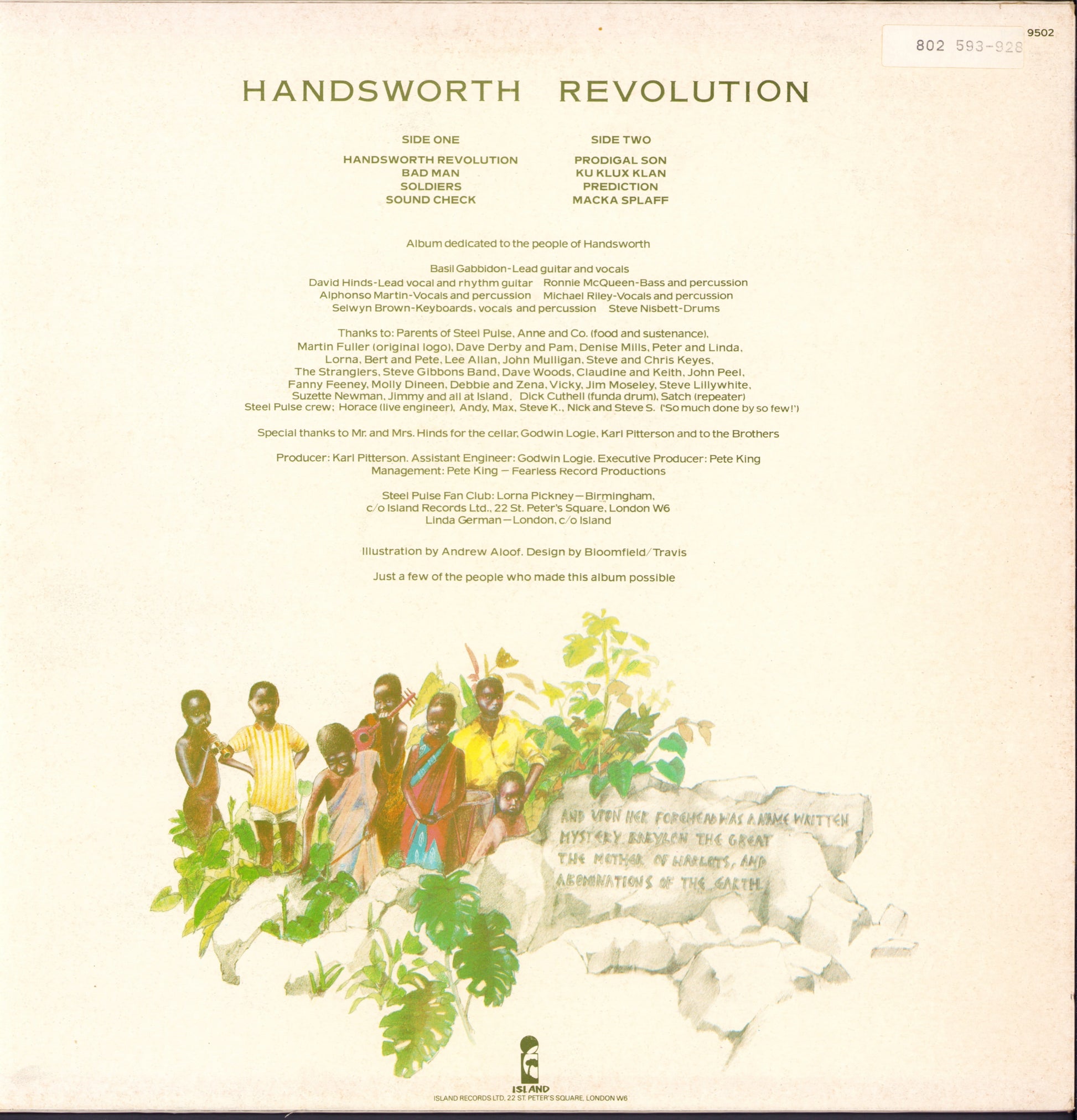 Steel Pulse - Handsworth Revolution Vinyl LP