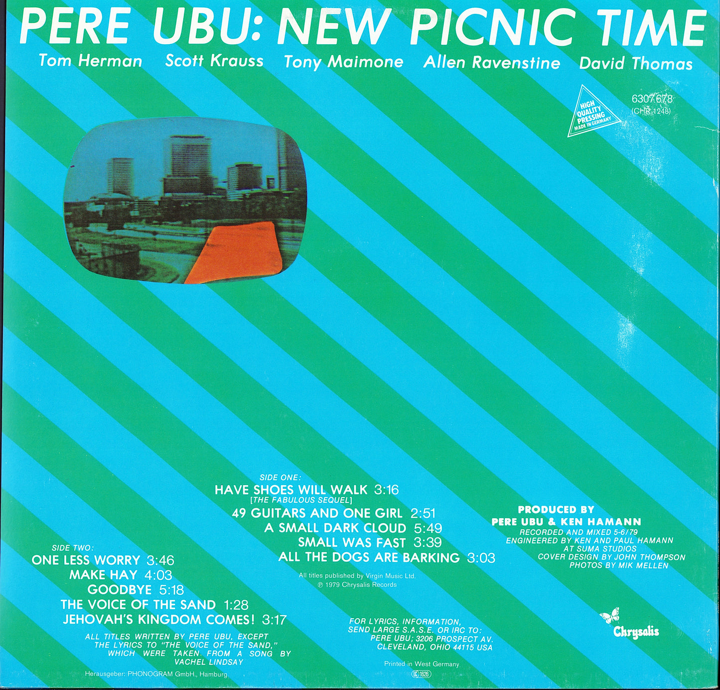 Pere Ubu ‎- New Picnic Time Vinyl LP