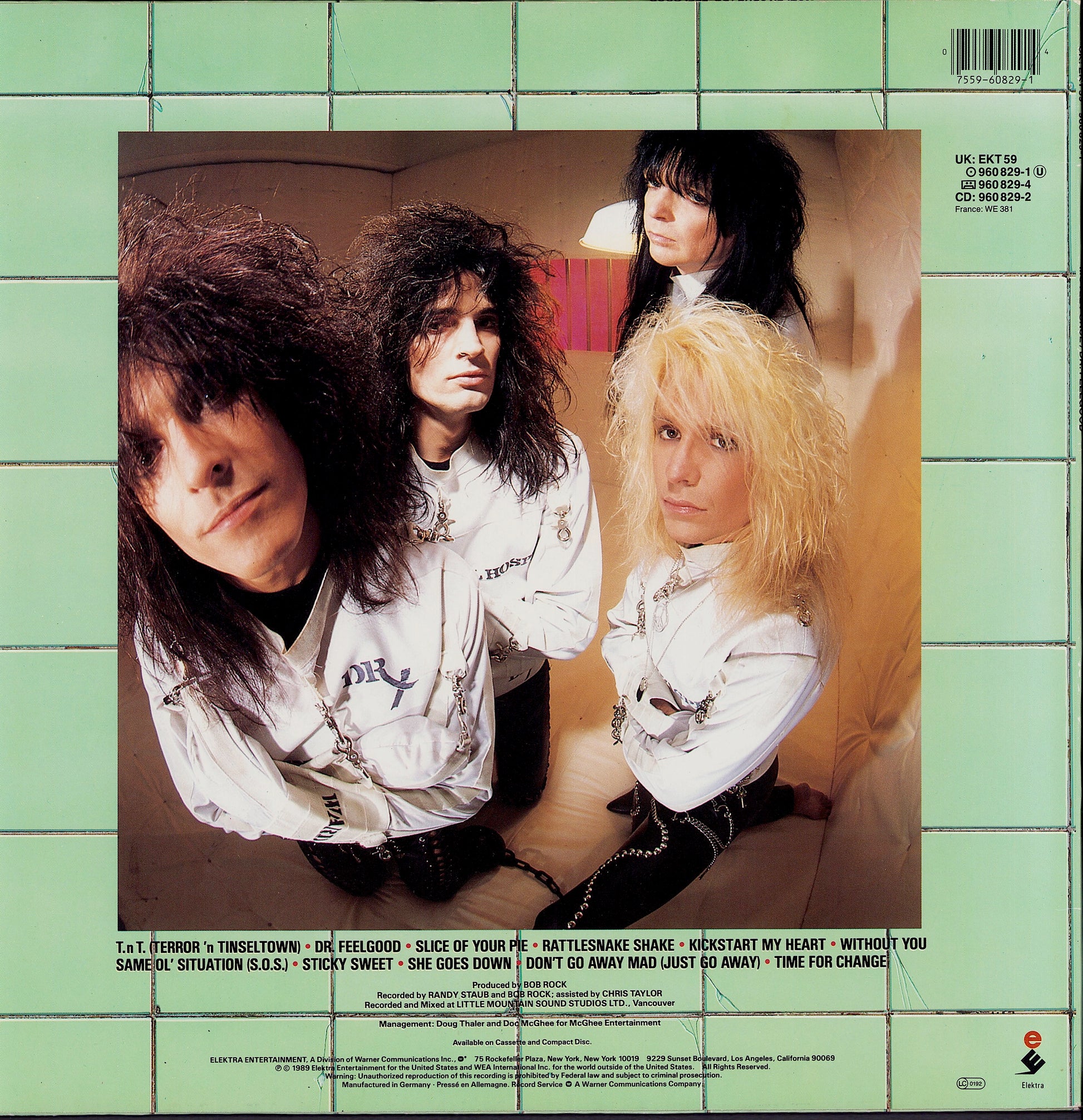 Mötley Crüe ‎– Dr. Feelgood Vinyl LP