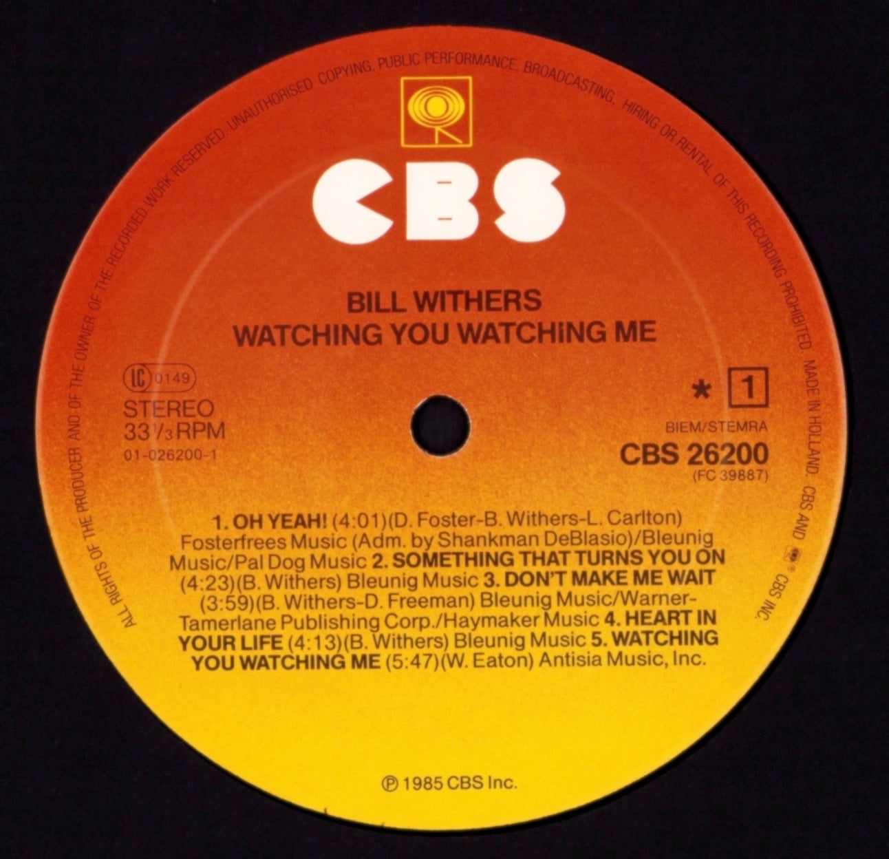 Bill Withers – Watching You Watching Me Vinyl LP