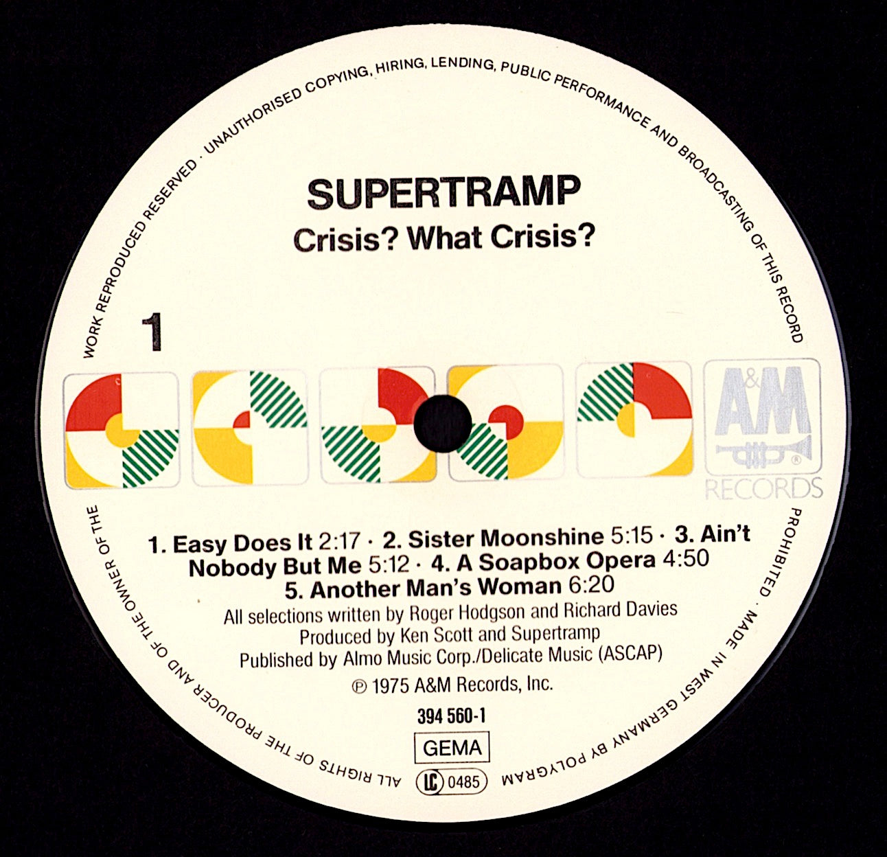 Supertramp - Crisis? What Crisis? Vinyl LP