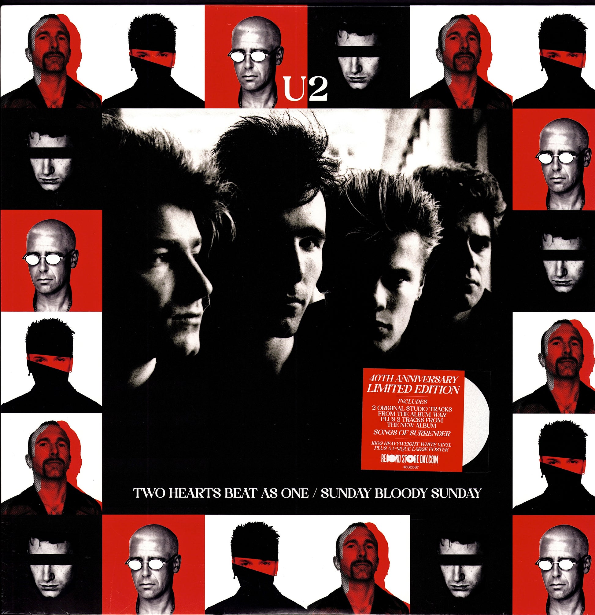 U2 – Two Hearts Beat As One / Sunday Bloody Sunday Vinyl 12" EP | RSD | 2023
