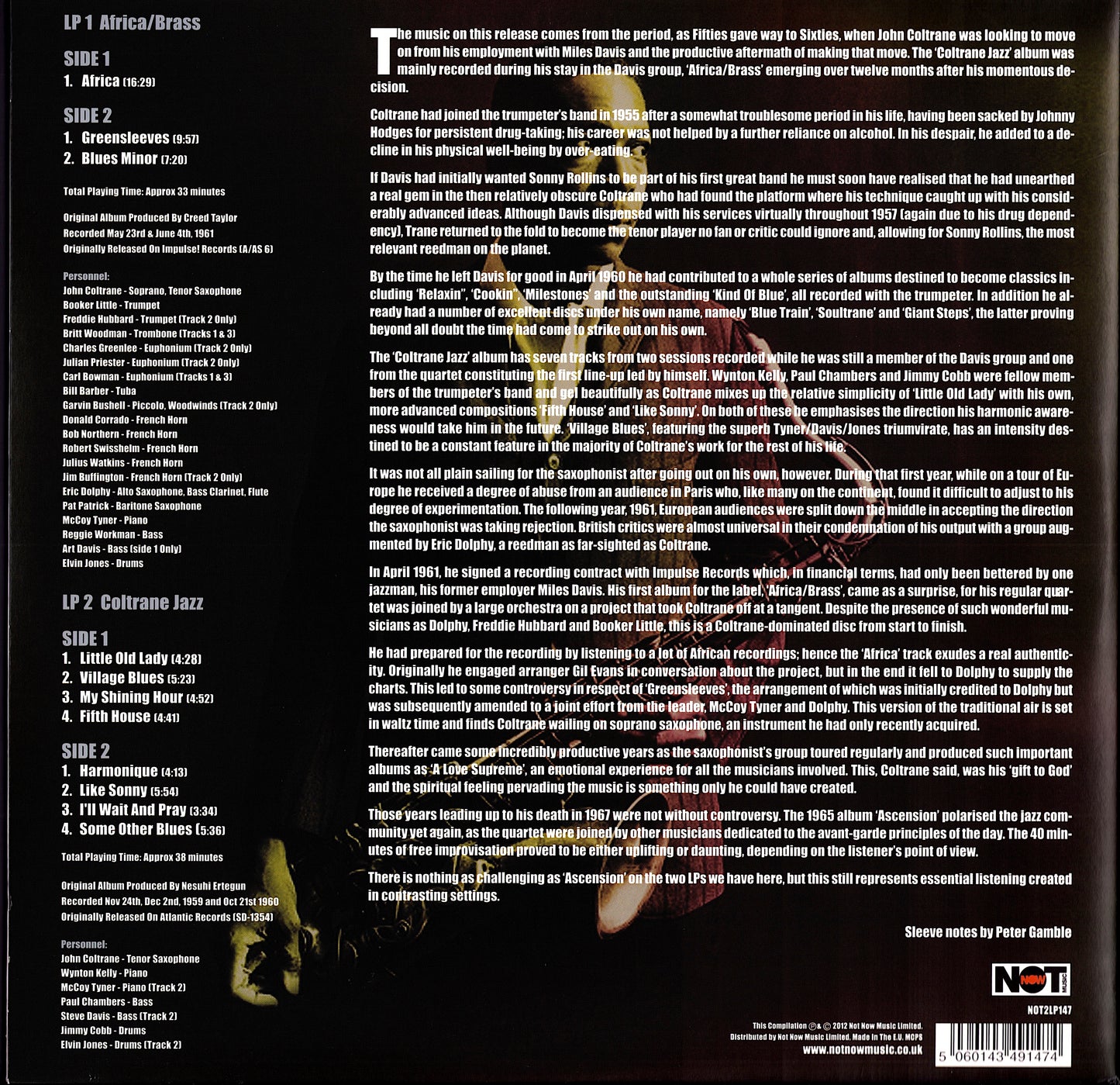 John Coltrane – Dakar Vinyl 2LP | DE Remastered | 1981 Kopie Kopie Kopie