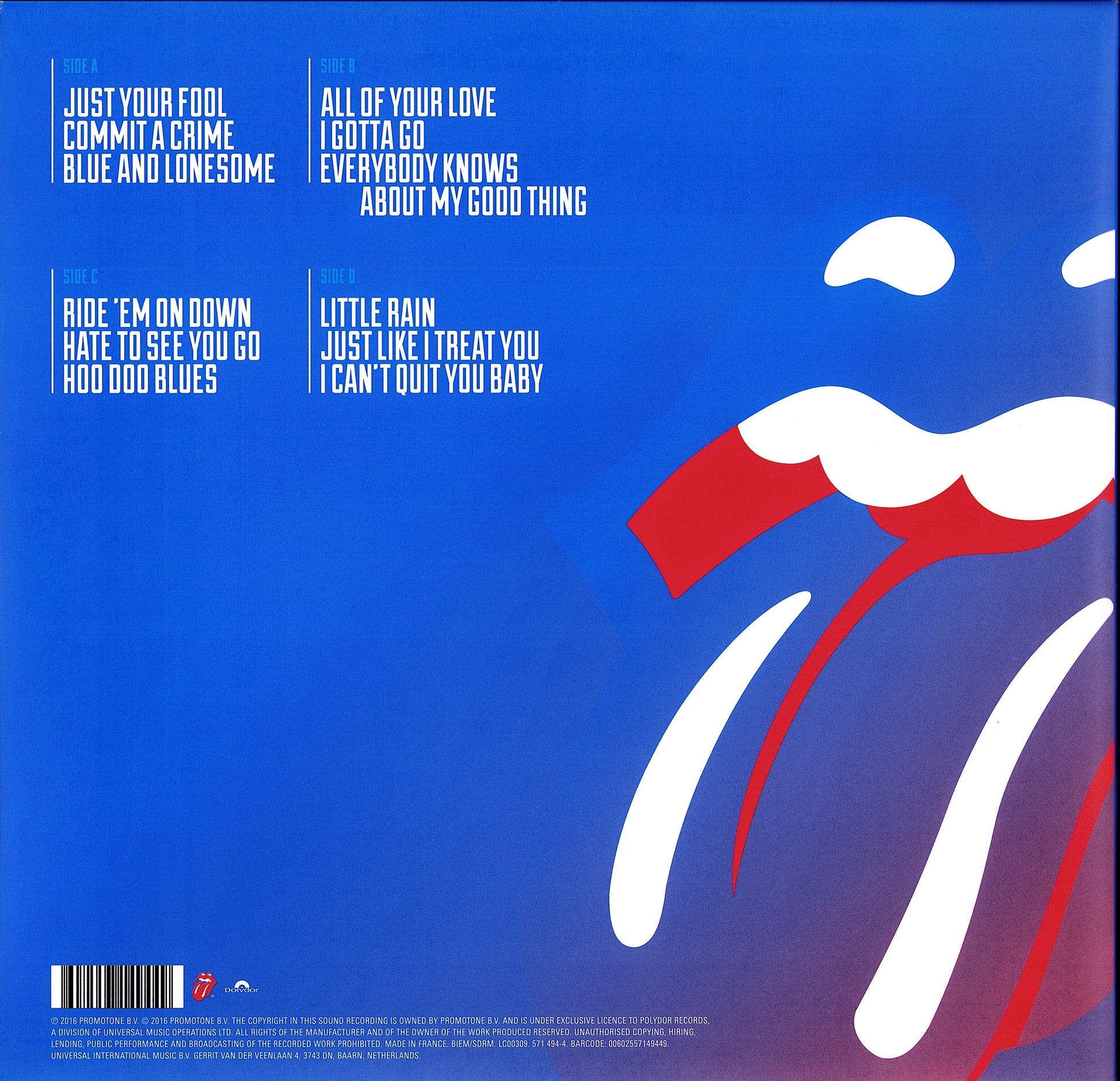 The Rolling Stones - Blue & Lonesome VInyl 2LP