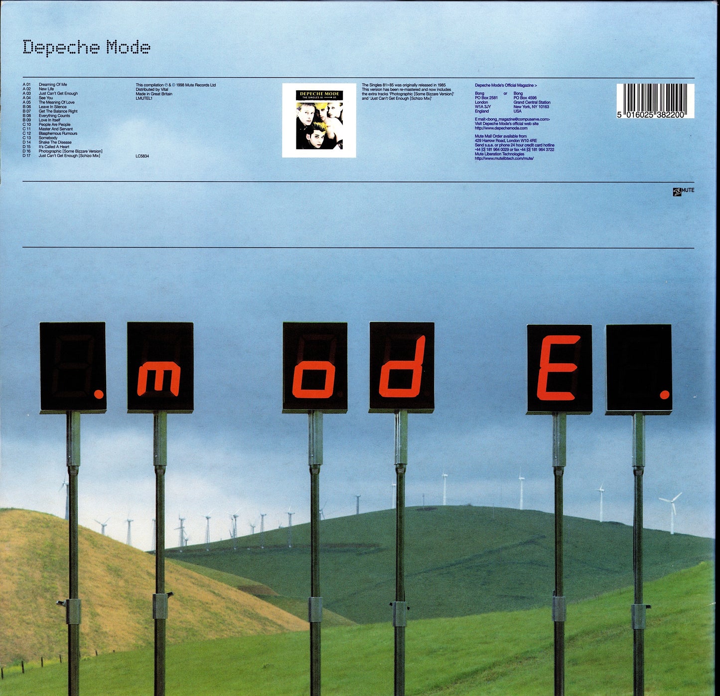 Depeche Mode – The Singles 81>85 Vinyl 2LP | UK Reissue | 1998