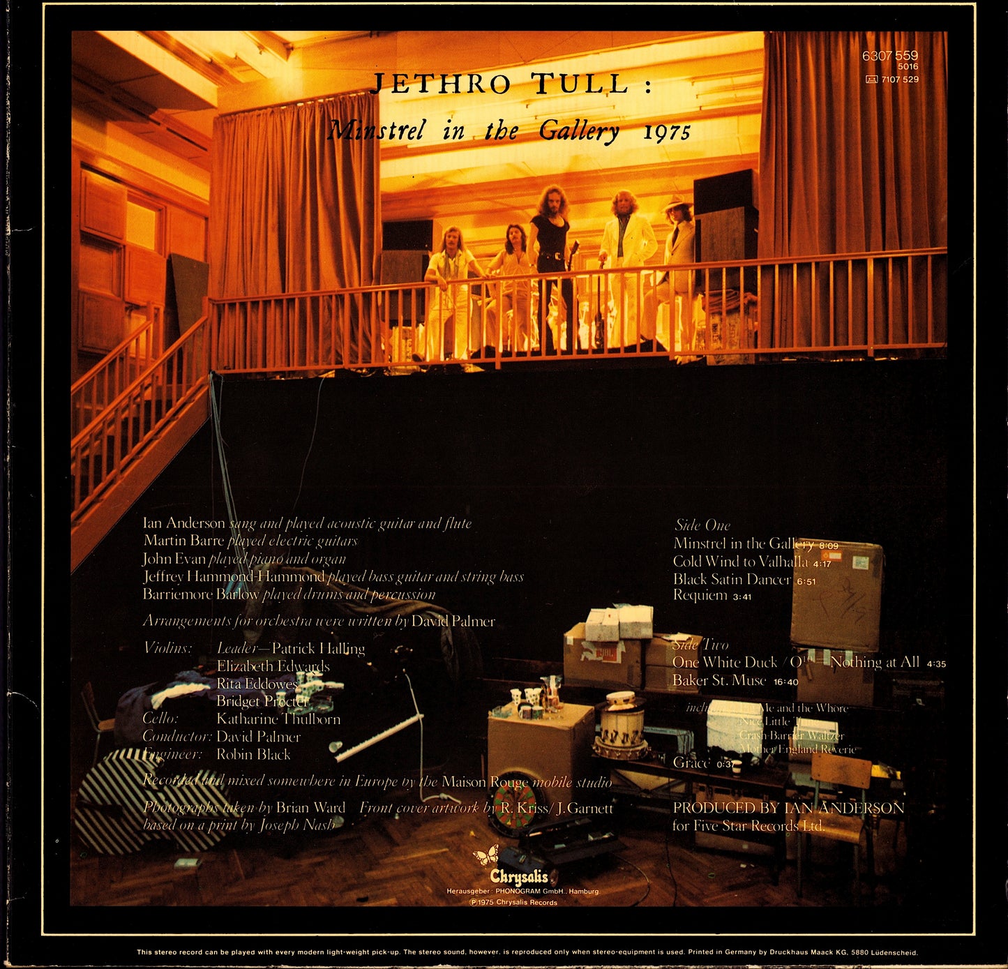 Jethro Tull – Minstrel In The Gallery Vinyl LP