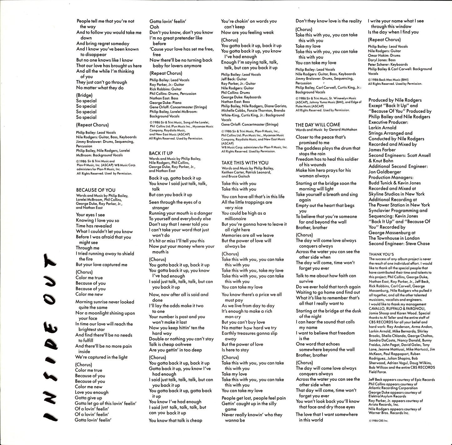 Philip Bailey – Inside Out (Vinyl LP)