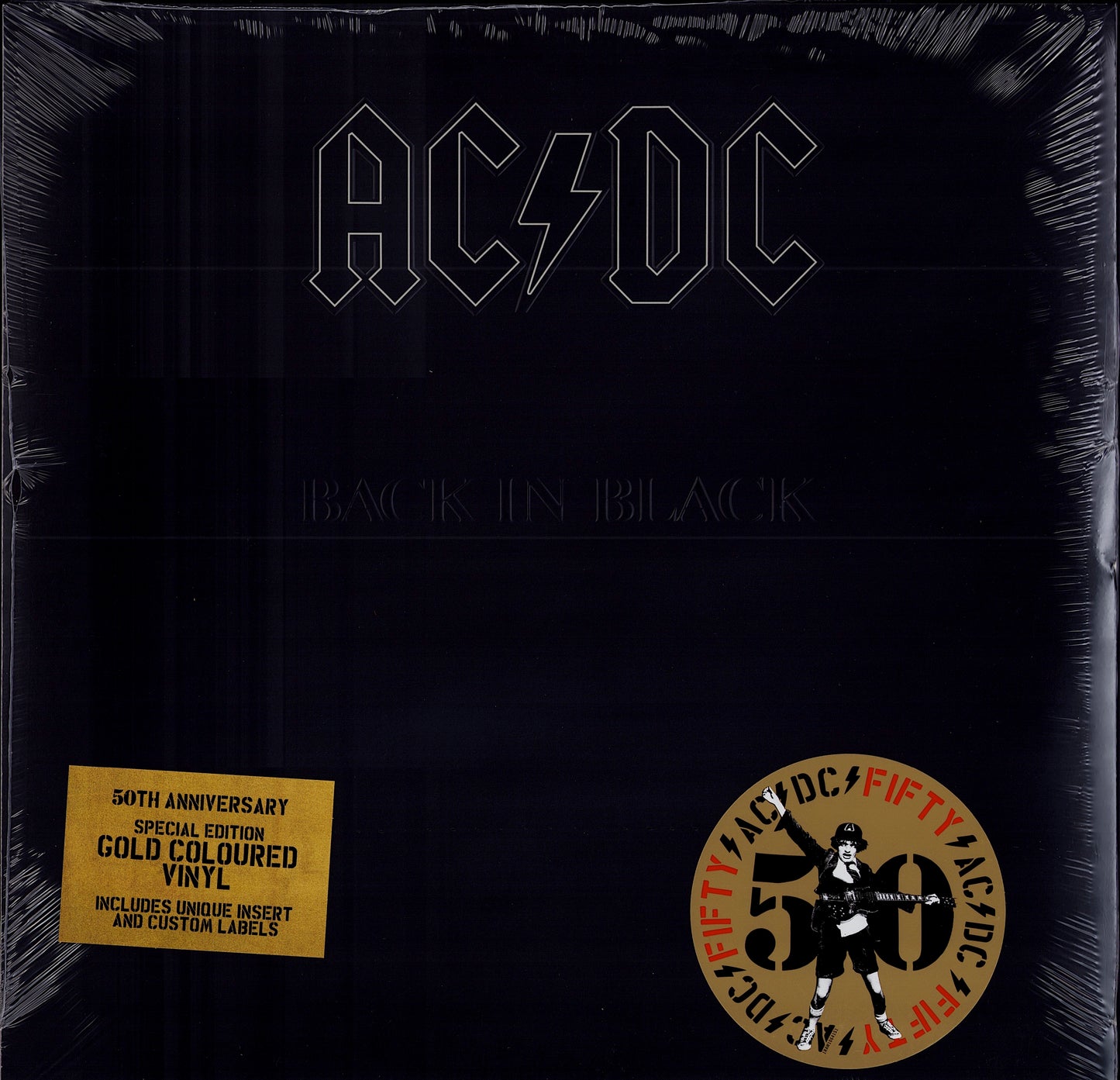 AC/DC – Back In Black Gold Vinyl LP | EU Reissue | 2024