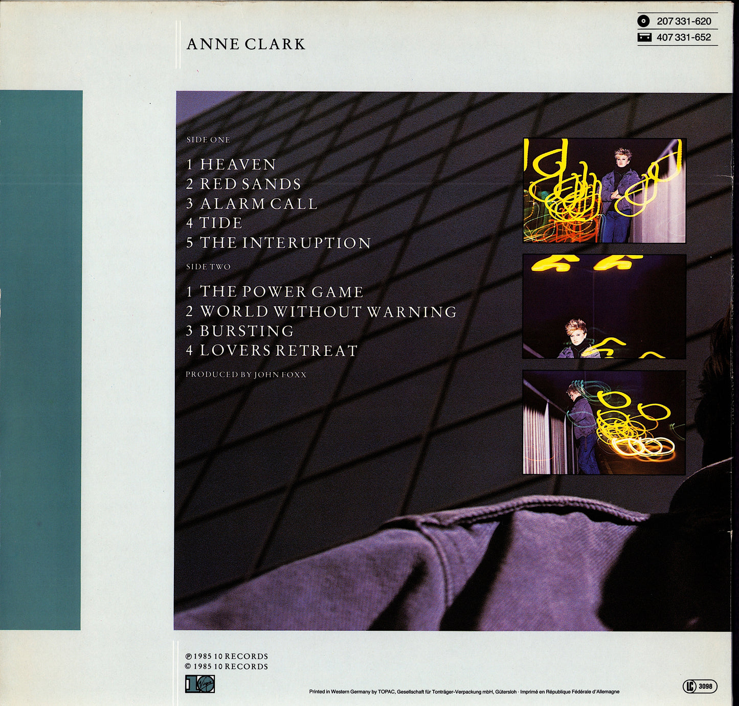 Anne Clark – Joined Up Writing Vinyl LP Kopie