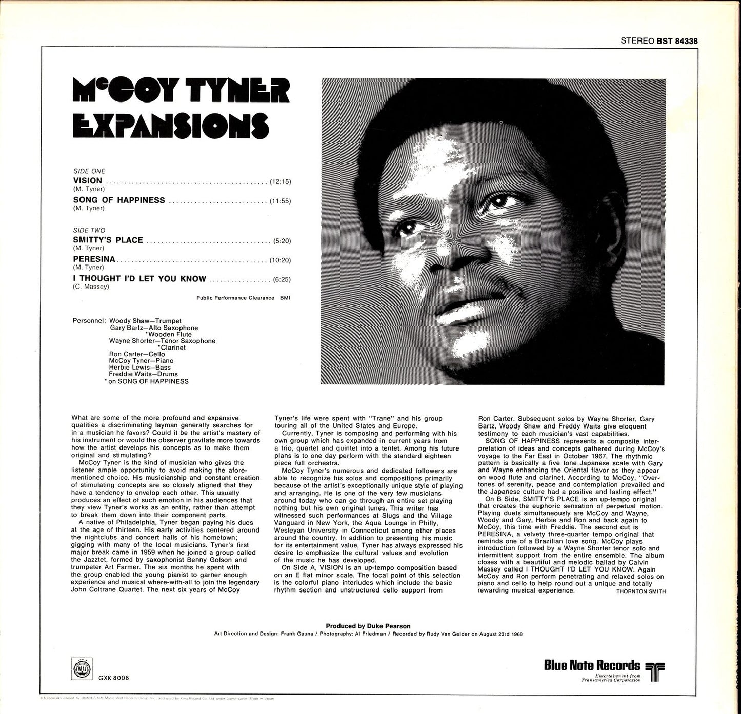 McCoy Tyner – Expansions Vinyl LP, JAP Reissue, 1978