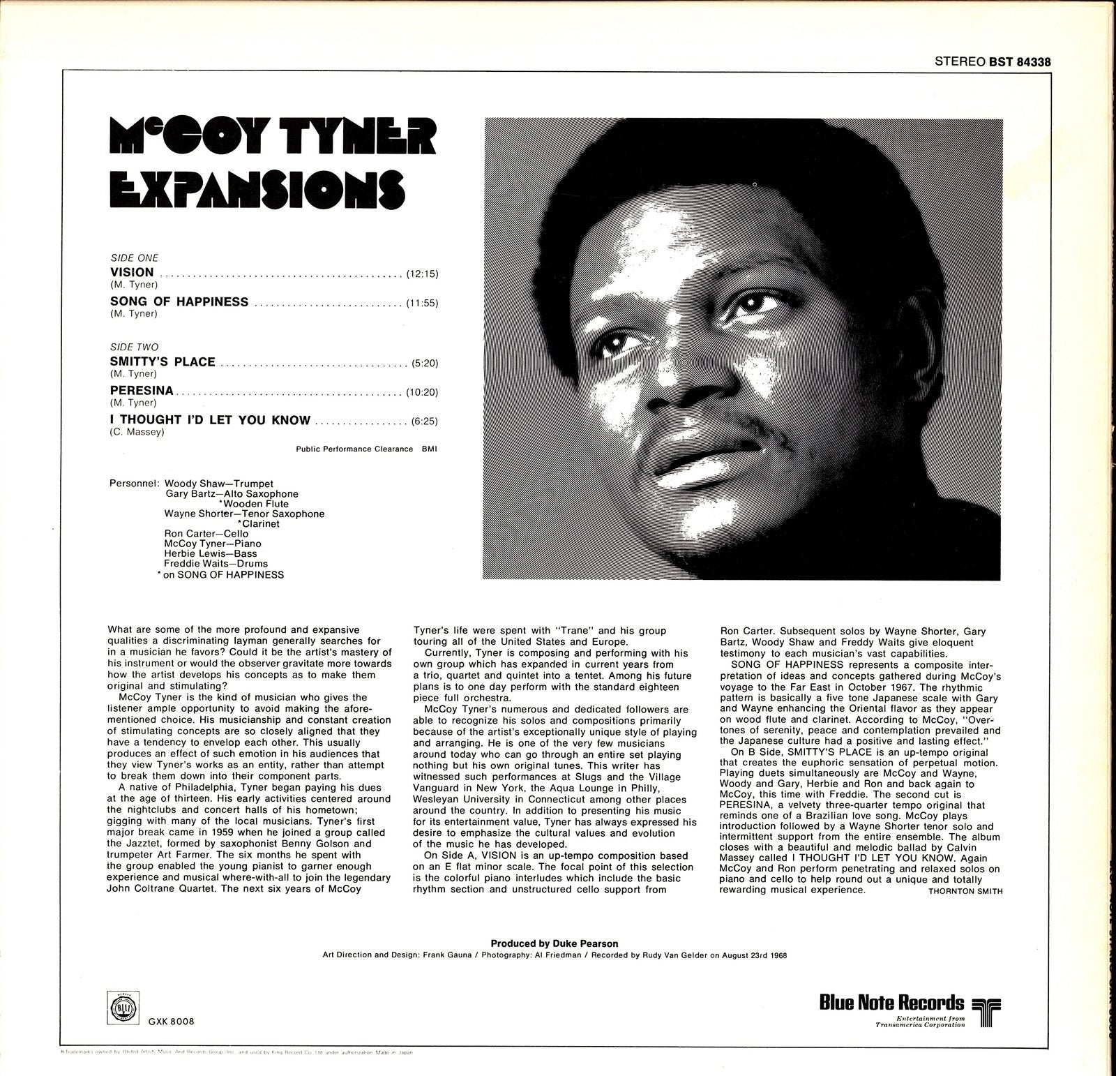 McCoy Tyner – Expansions Vinyl LP, JAP Reissue, 1978