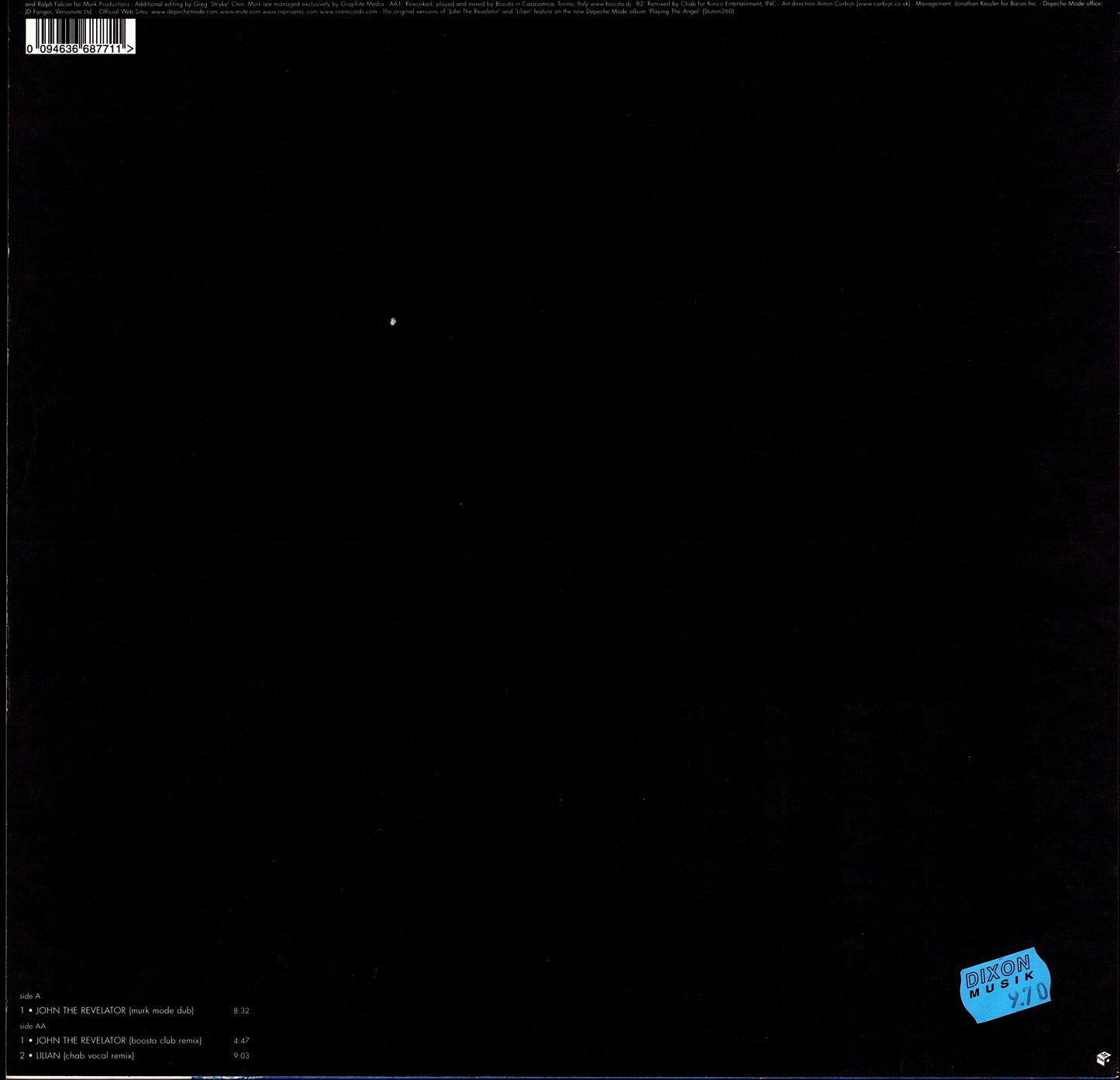 Depeche Mode – John The Revelator / Lilian Vinyl 12" | EU Reissue | 2006