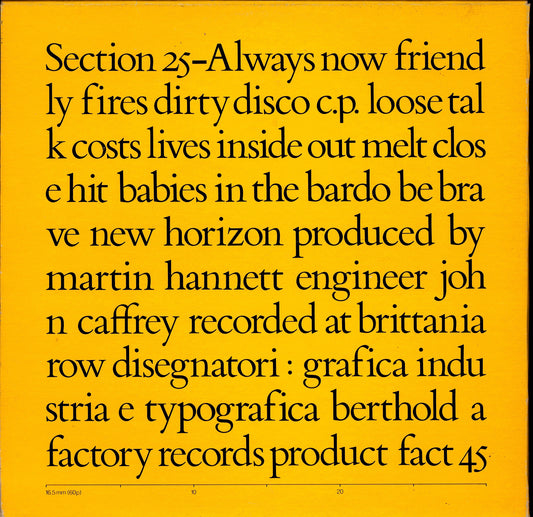 Section 25 ‎– Always Now Vinyl LP