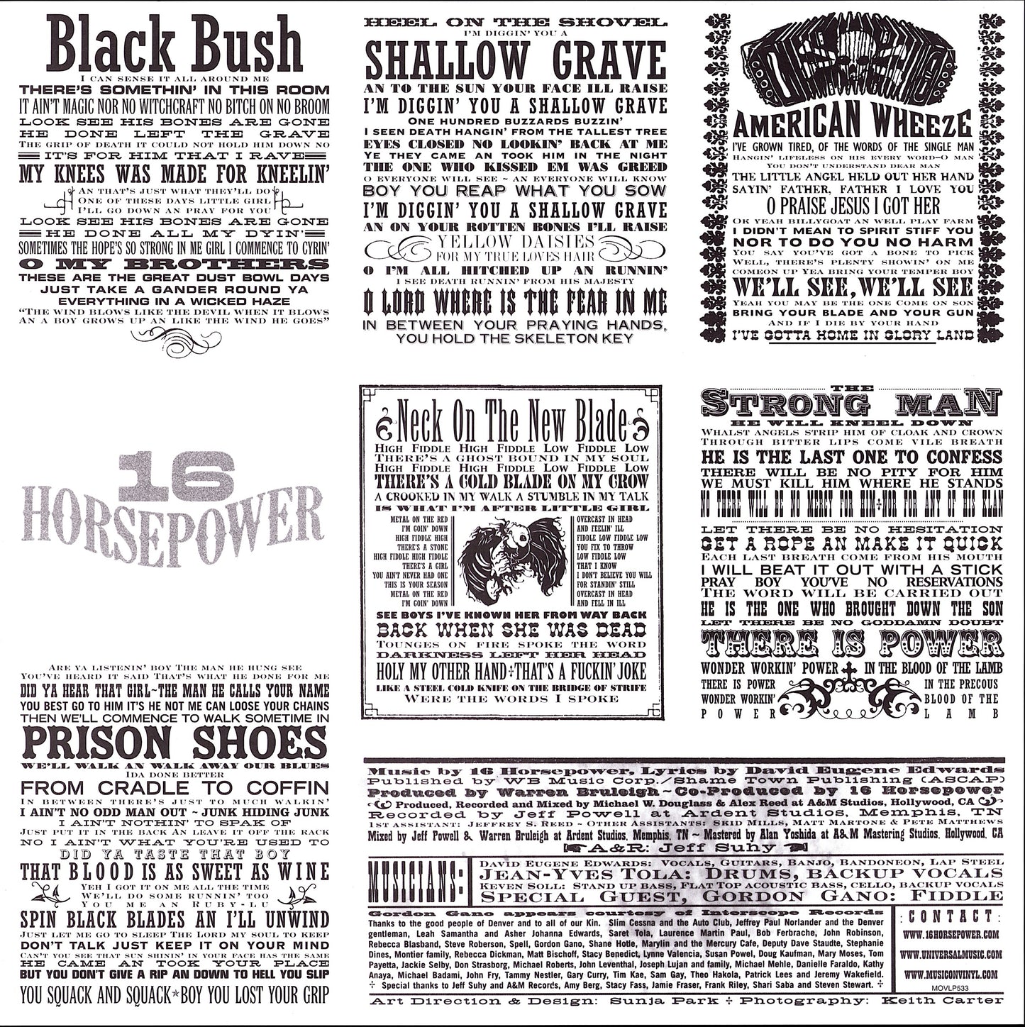 16 Horsepower – Sackcloth 'N' Ashes (Vinyl LP)