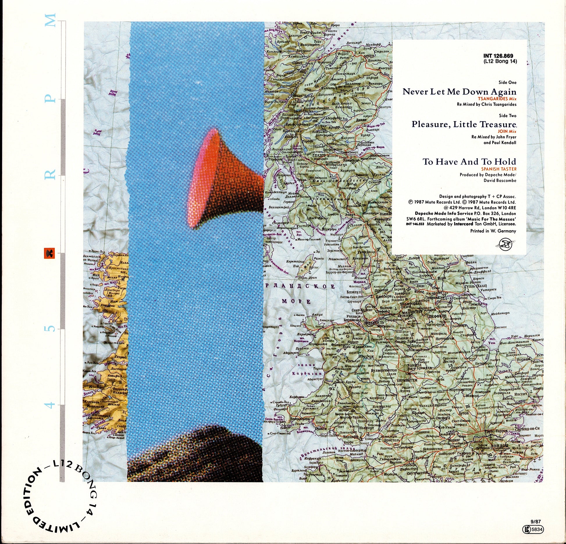 Depeche Mode – Never Let Me Down Again Vinyl 12" | Grey Marbled | DE Original | 1987