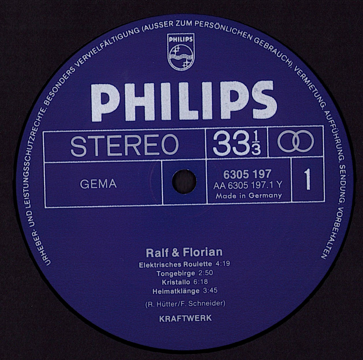 Kraftwerk - Ralf & Florian Vinyl LP with "musicomix" Cartoon Poster