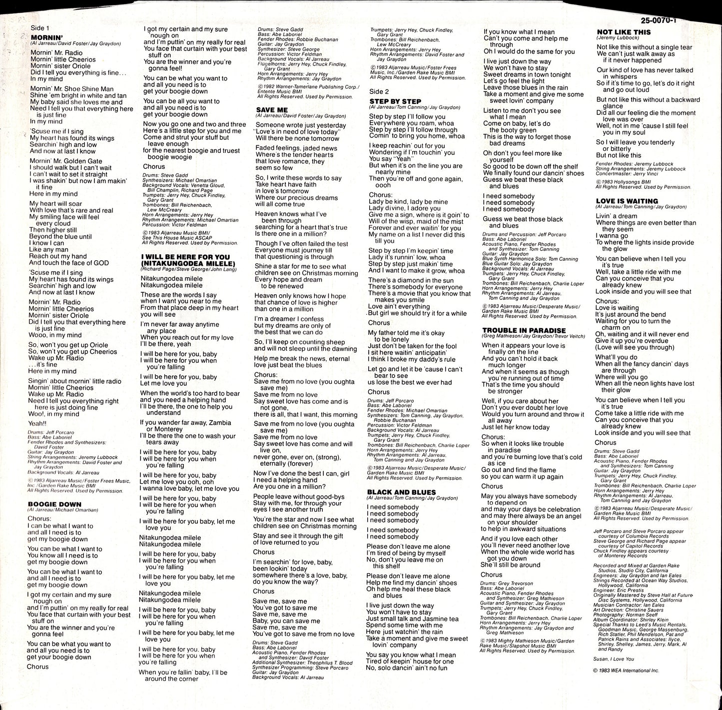 Al Jarreau – Jarreau (Vinyl LP)