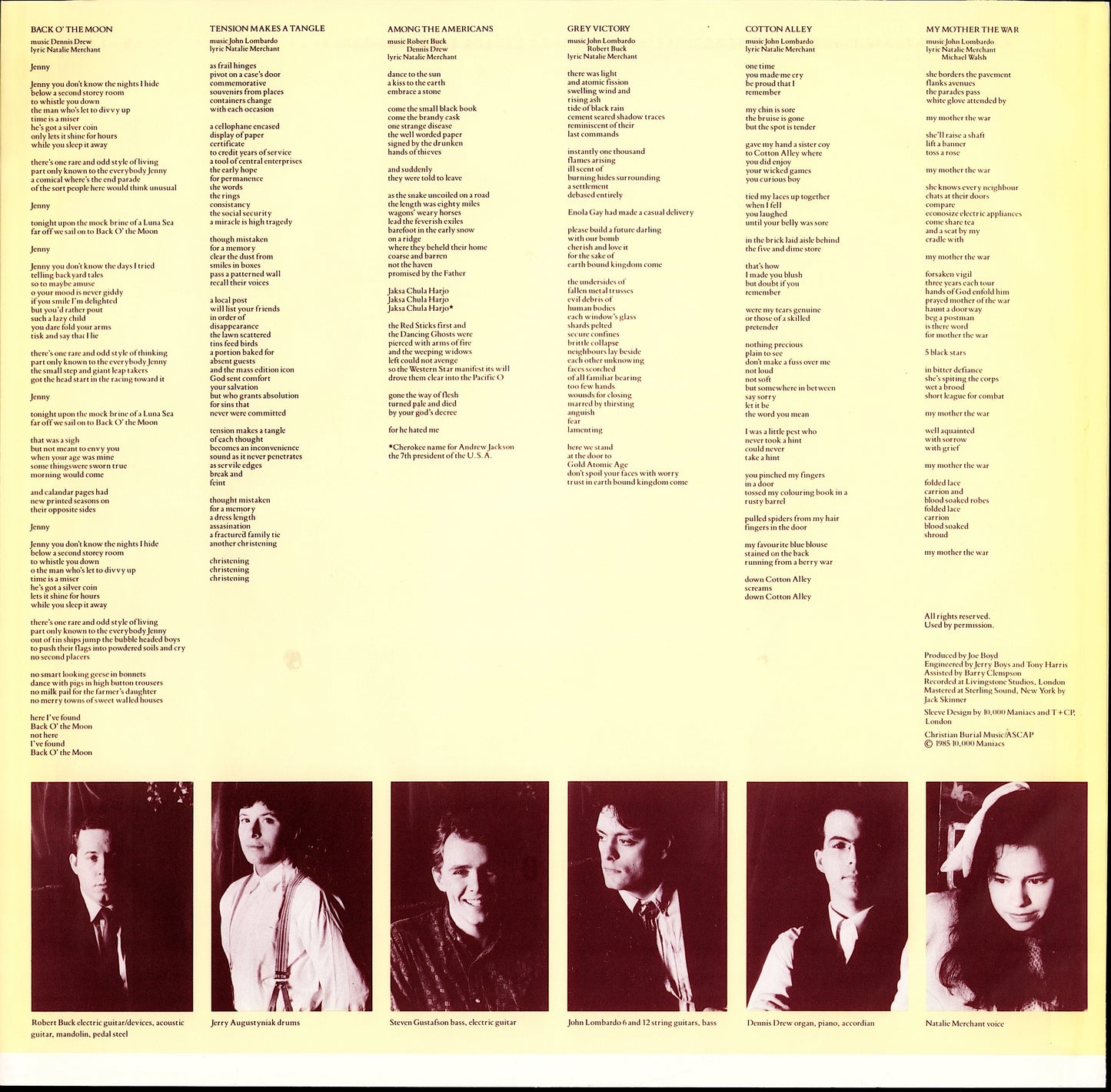 10,000 Maniacs – Blind Man's Zoo Vinyl LP Kopie