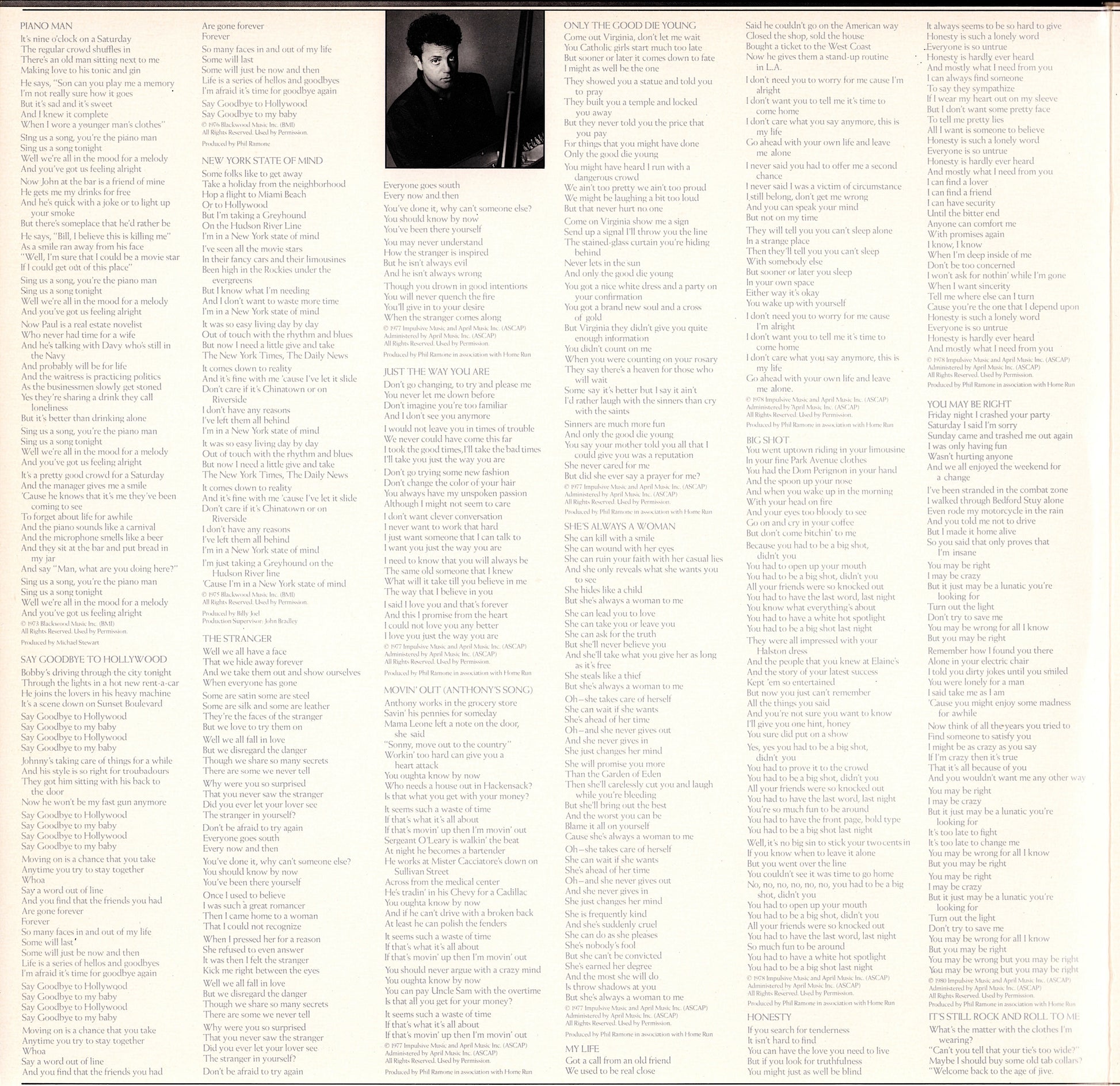 Billy Joel – Greatest Hits Volume I & Volume II Vinyl 2LP Kopie