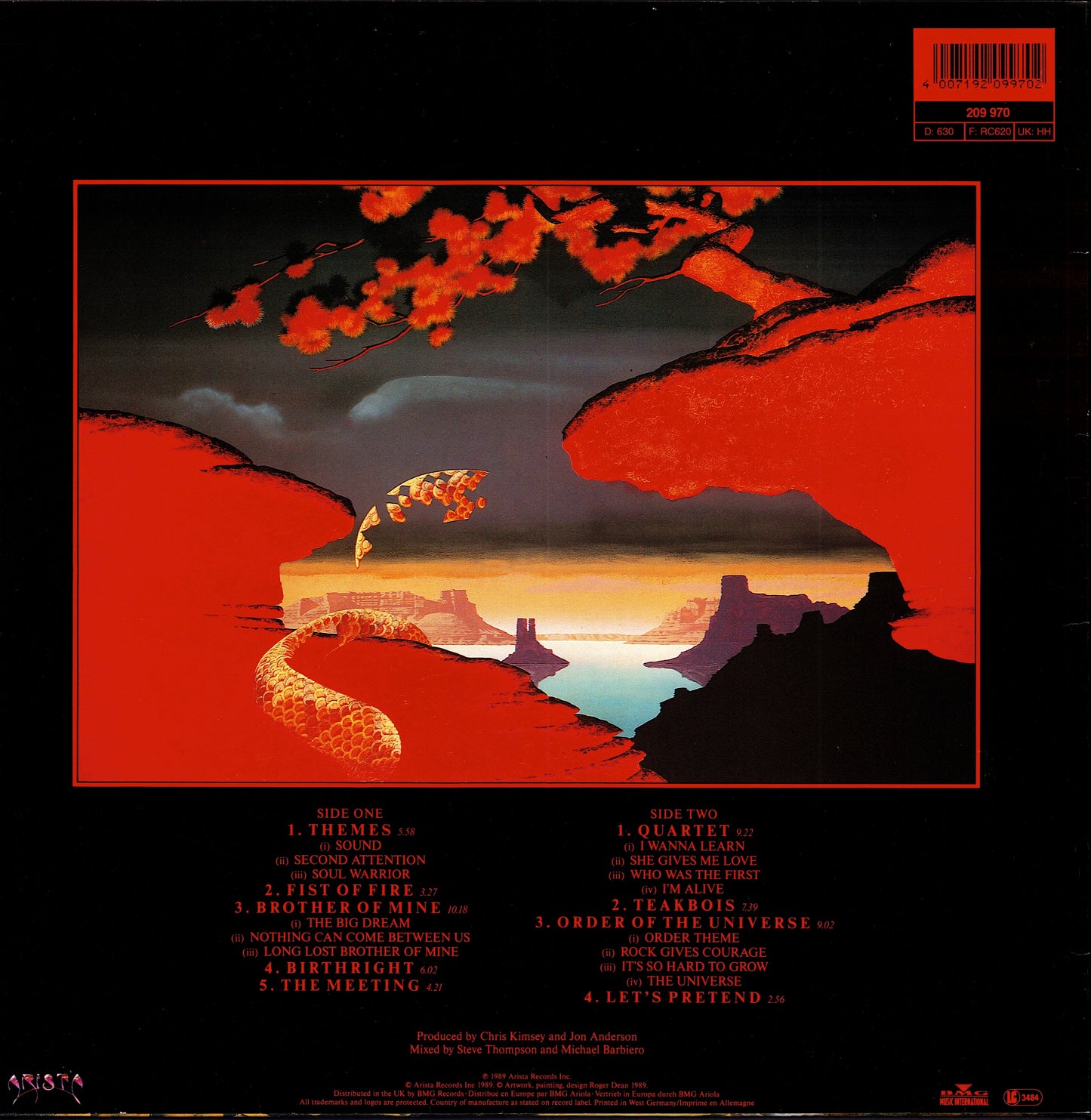 Anderson Bruford Wakeman Howe – Anderson Bruford Wakeman Howe Vinyl LP | EU Original | 1989