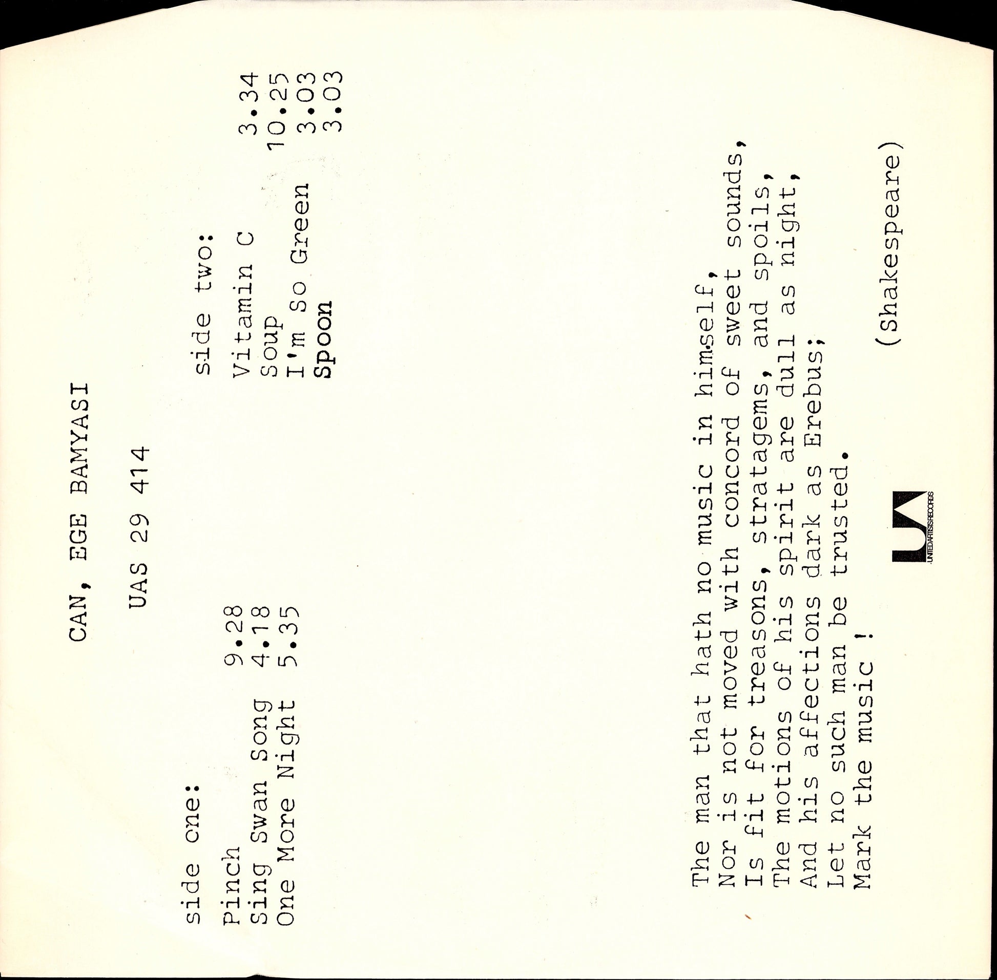 The Can - Monster Movie Vinyl LP Kopie Kopie Kopie Kopie Kopie