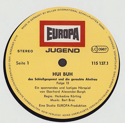 Eberhard Alexander-Burgh – Hui Buh, Das Schloßgespenst 13 - Und Die Geraubte Ahnfrau Vinyl LP