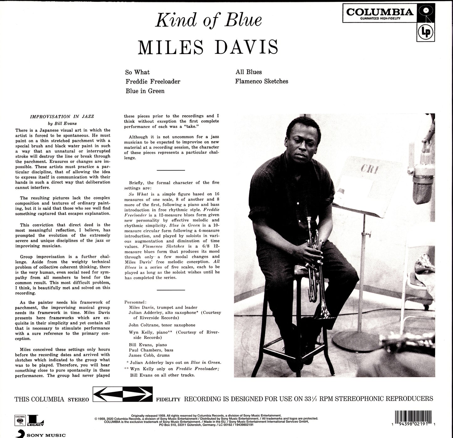 Miles Davis – Miles Davis In Europe Vinyl LP Kopie