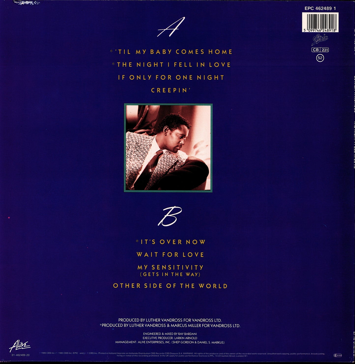 Luther Vandross ‎- The Night I Fell In Love (Vinyl LP)