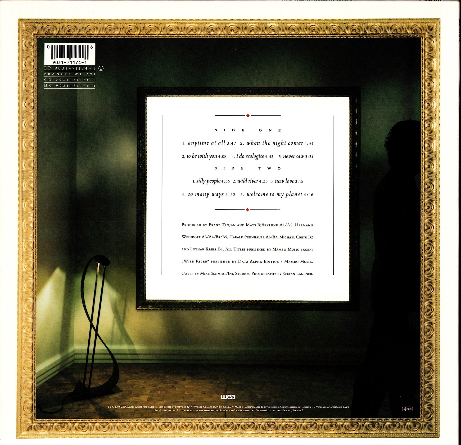 Richard Sanderson – Anytime At All Vinyl LP | DE Original | 1990