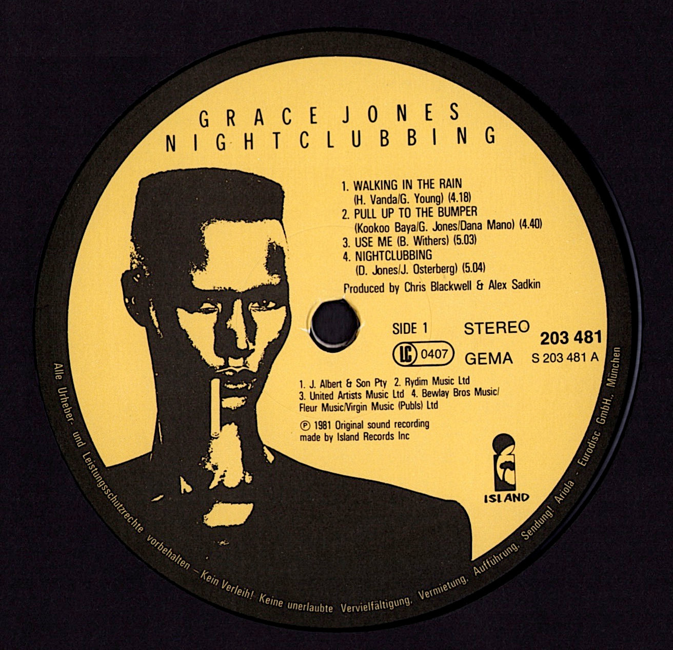 Grace Jones - Nightclubbing Vinyl LP