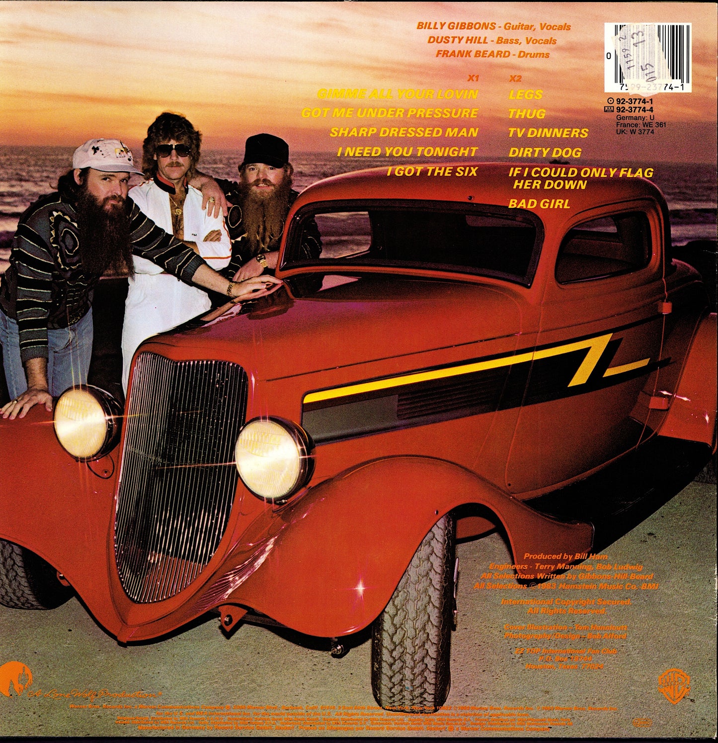 ZZ Top ‎- Eliminator (Vinyl LP)