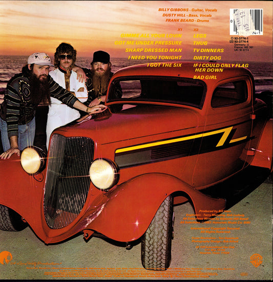 ZZ Top ‎- Eliminator Vinyl LP