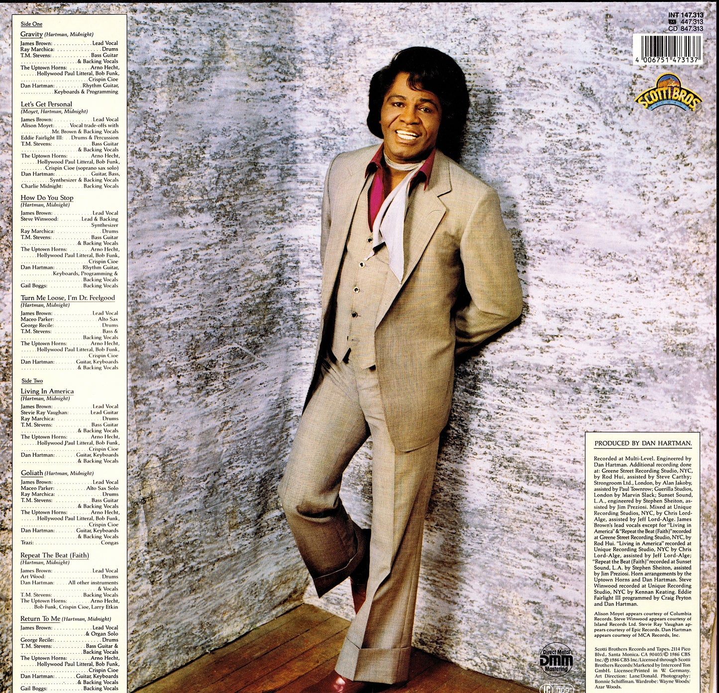 James Brown ‎- Gravity (White Vinyl LP)