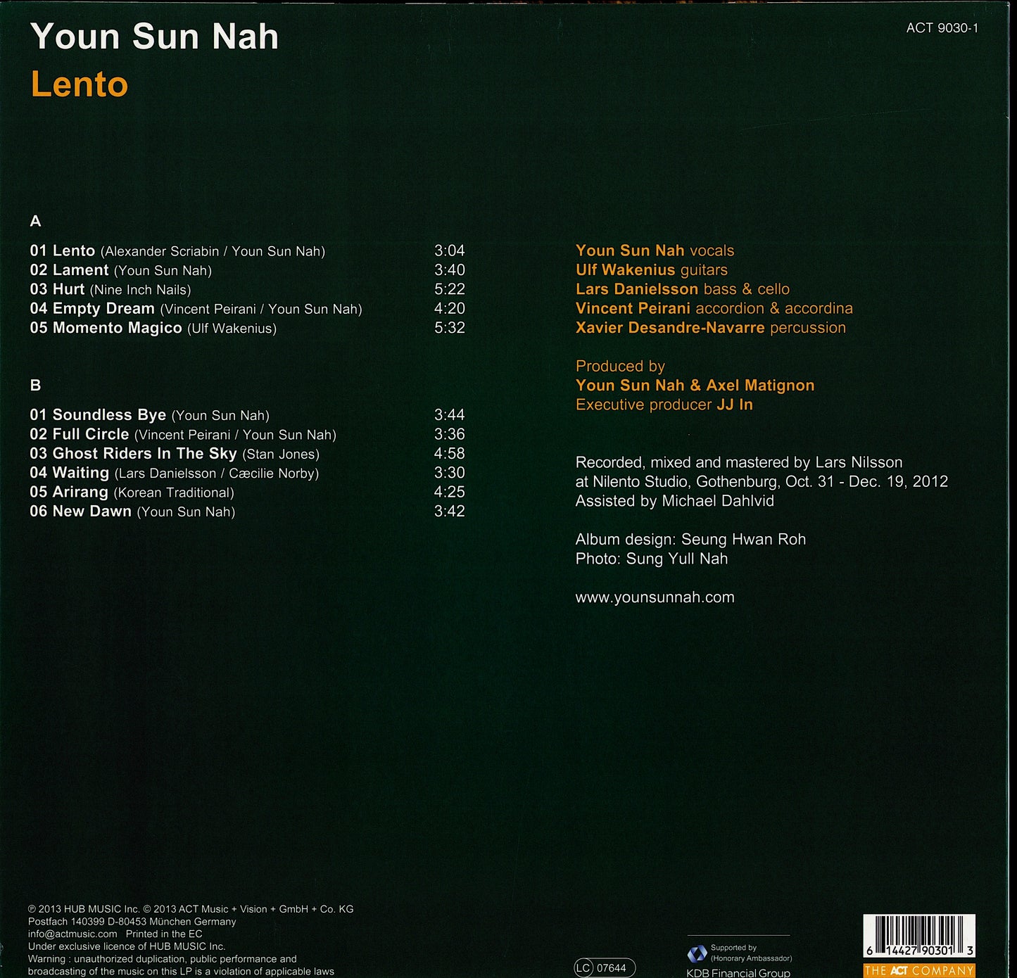 Youn Sun Nah – Lento (Vinyl LP)