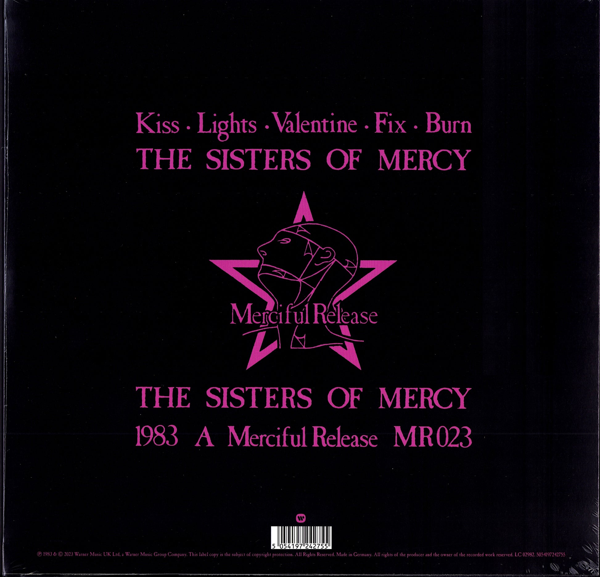 The Sisters Of Mercy ‎- The Reptile House E.P. Grey Smokey Vinyl 12" EP