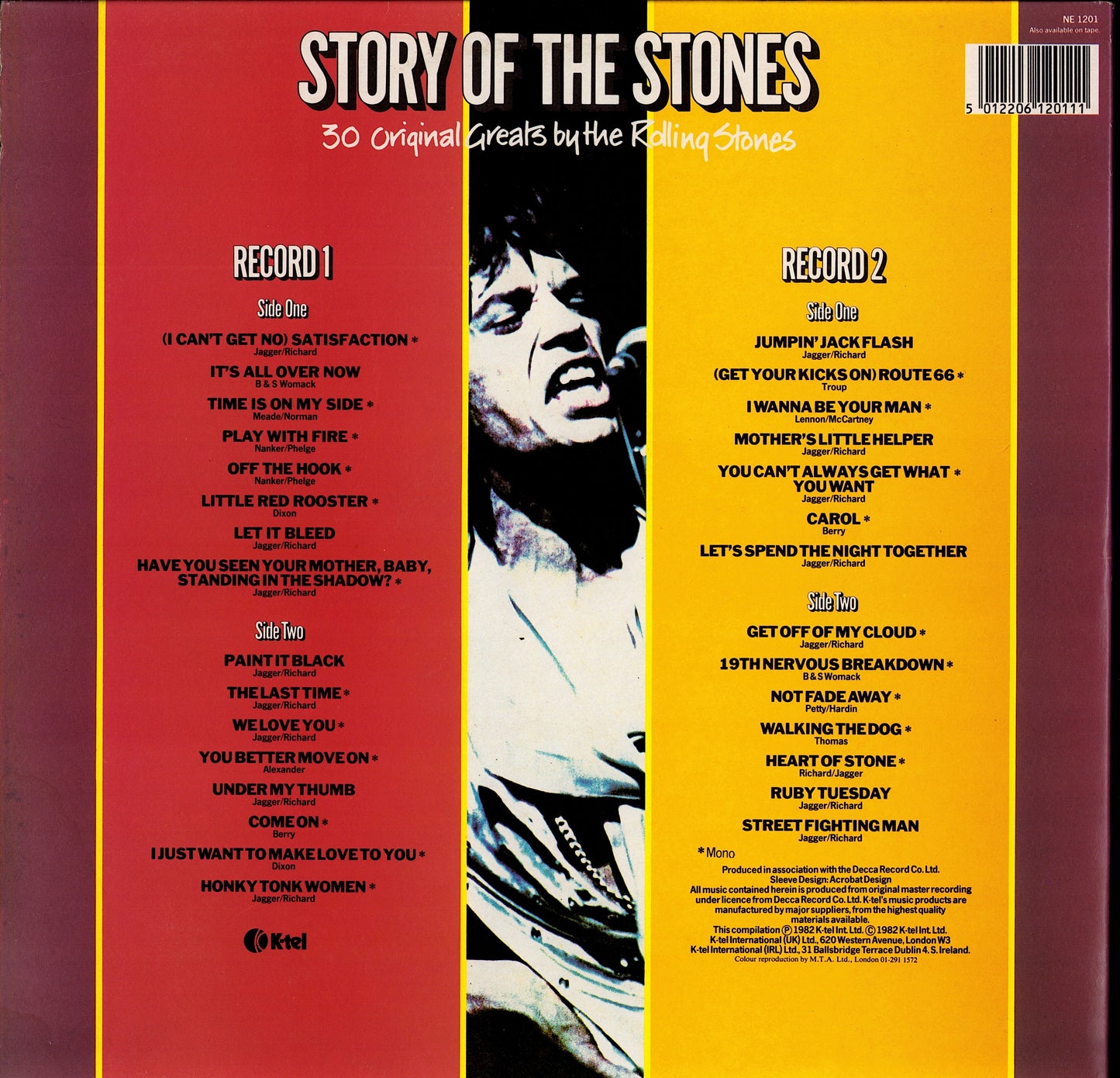 The Rolling Stones ‎– Story Of The Stones (Vinyl 2LP - UK 1982)