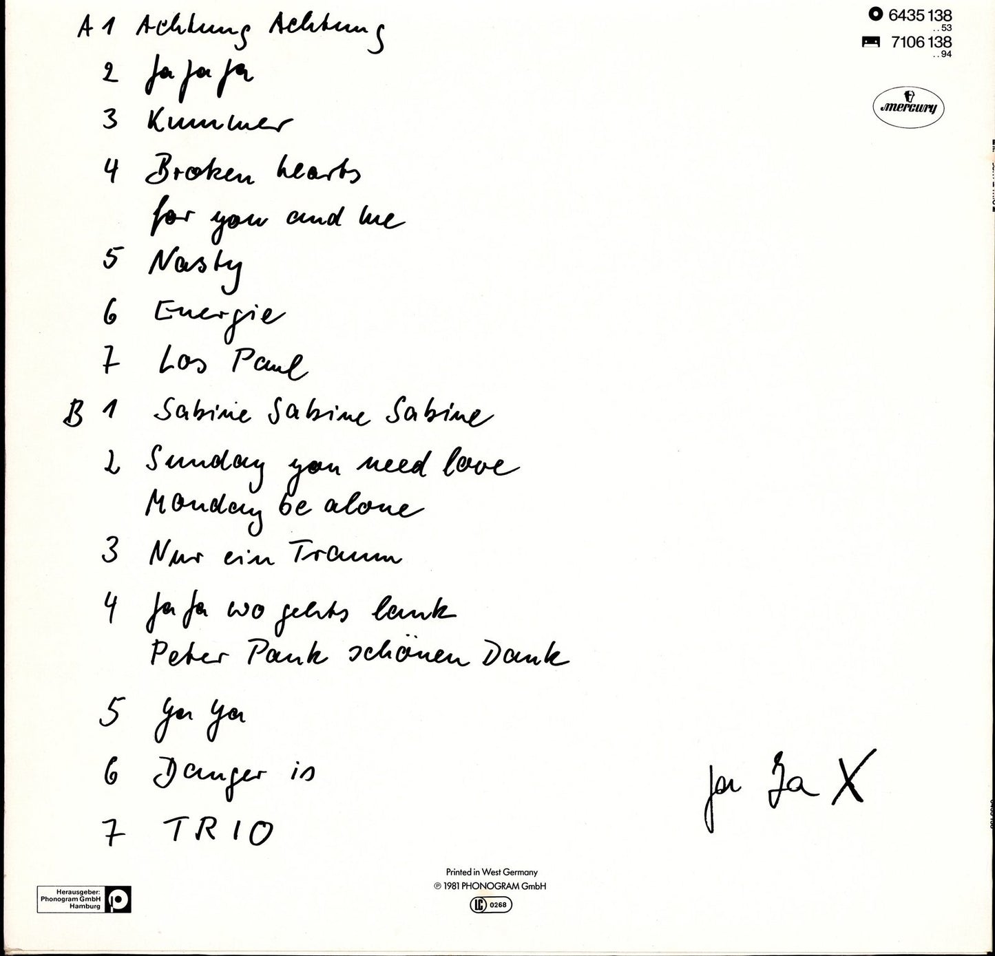 Trio - Trio Vinyl LP