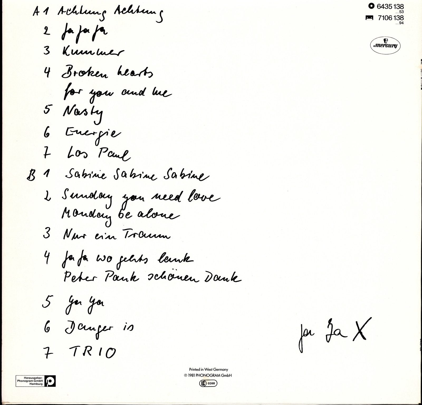 Trio - Trio Vinyl LP