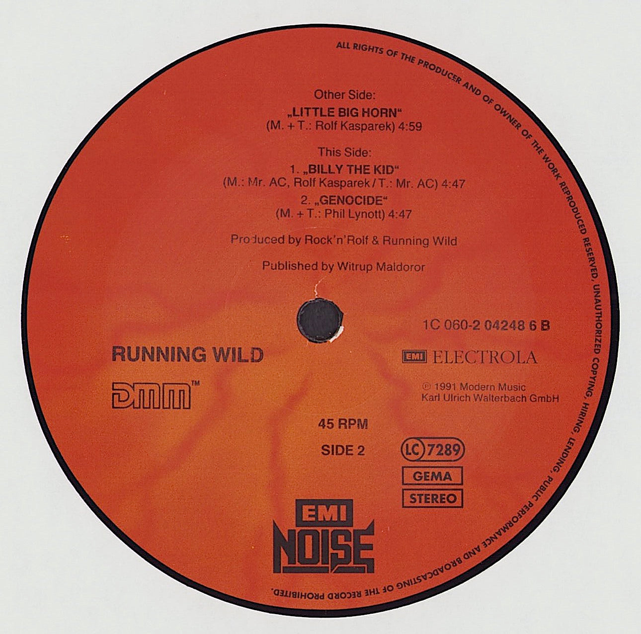Running Wild ‎- Little Big Horn Vinyl EP