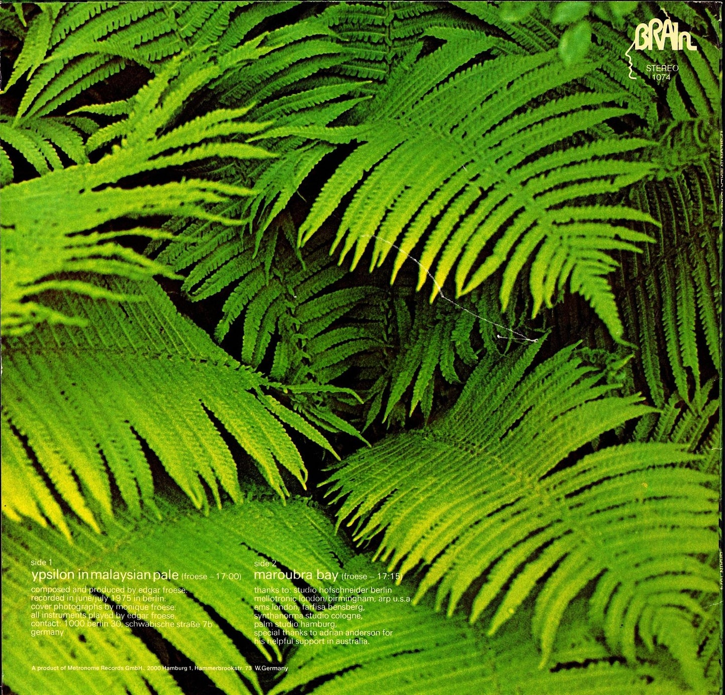 Edgar Froese – Macula Transfer Vinyl LP Kopie Kopie