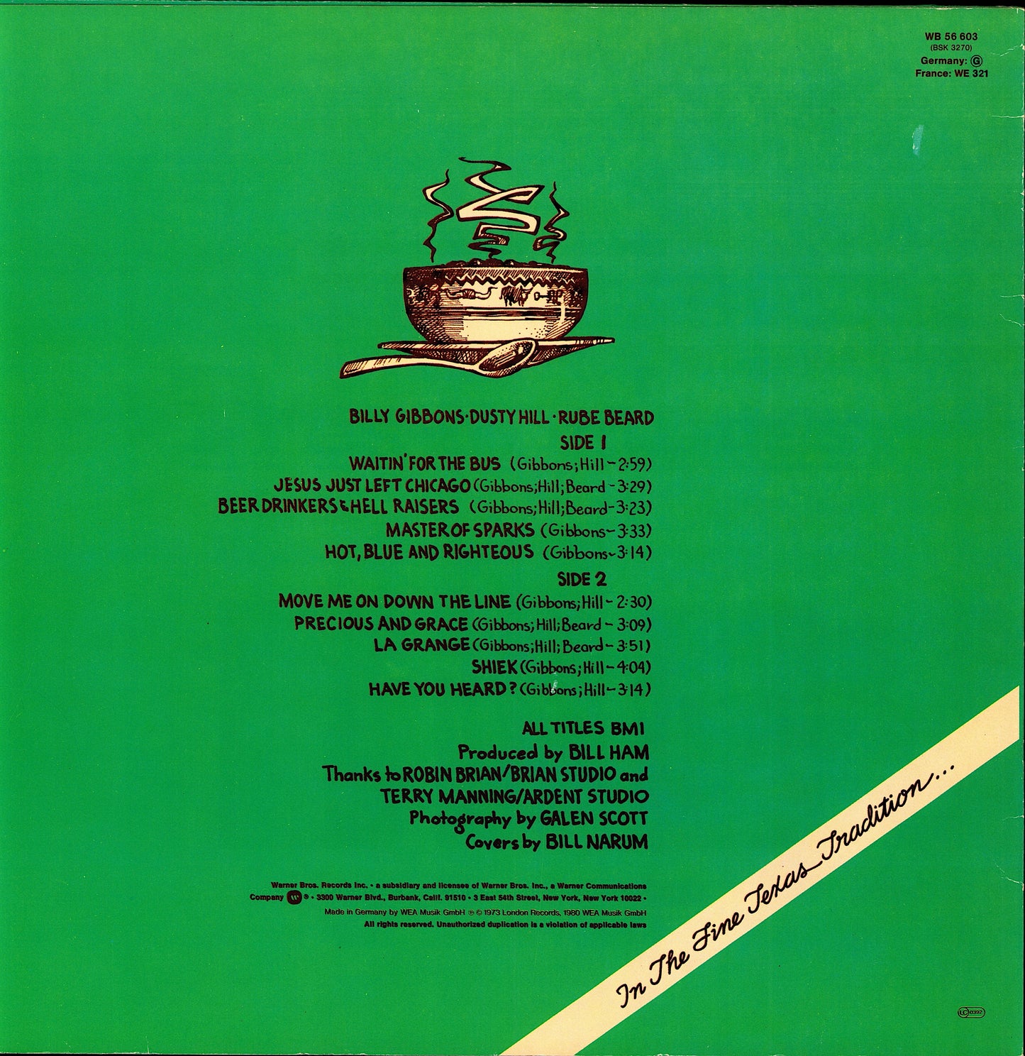 ZZ Top ‎- Eliminator Vinyl LP Kopie