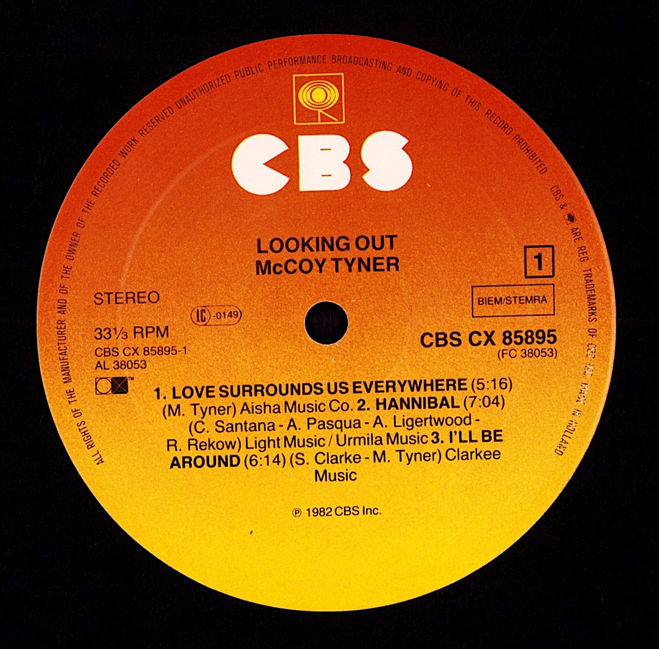 McCoy Tyner – Looking Out Vinyl LP, EU Original, 1982