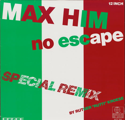 Max-Him ‎– No Escape (Special Remix) (Vinyl 12")
