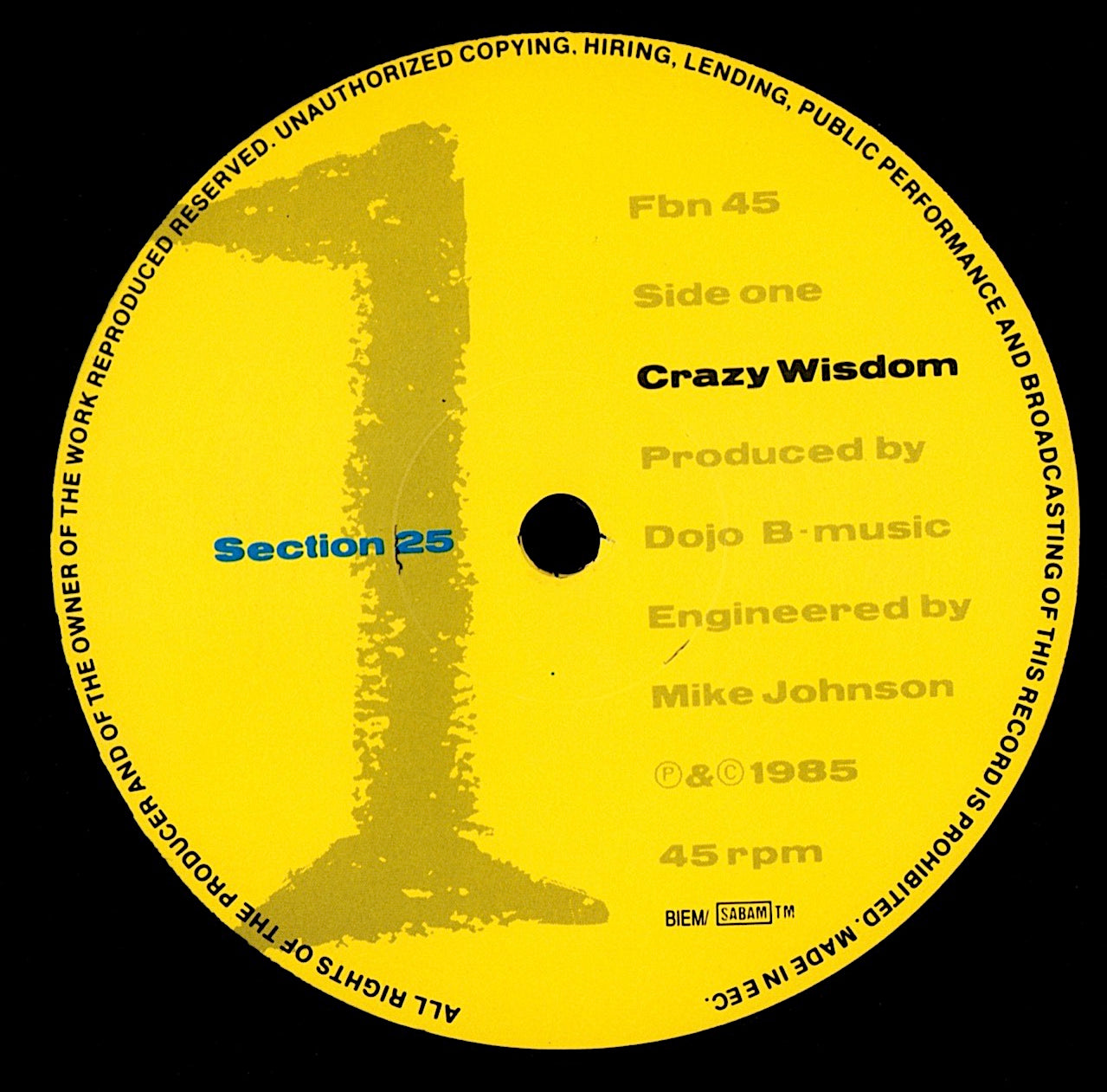 The Klinik – Fear Vinyl 12" Maxi-Single Kopie Kopie