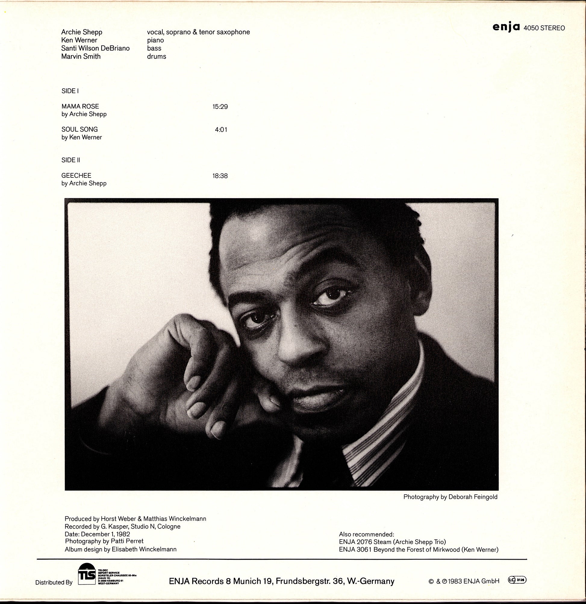 Archie Shepp – Soul Song Vinyl LP | DE Original | 1983