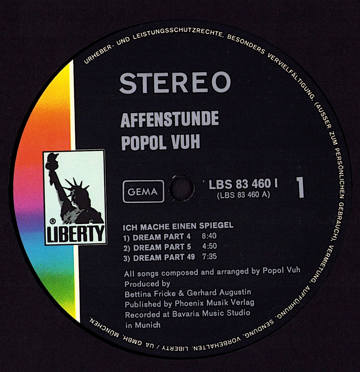 Popol Vuh ‎- Einsjäger & Siebenjäger Vinyl LP