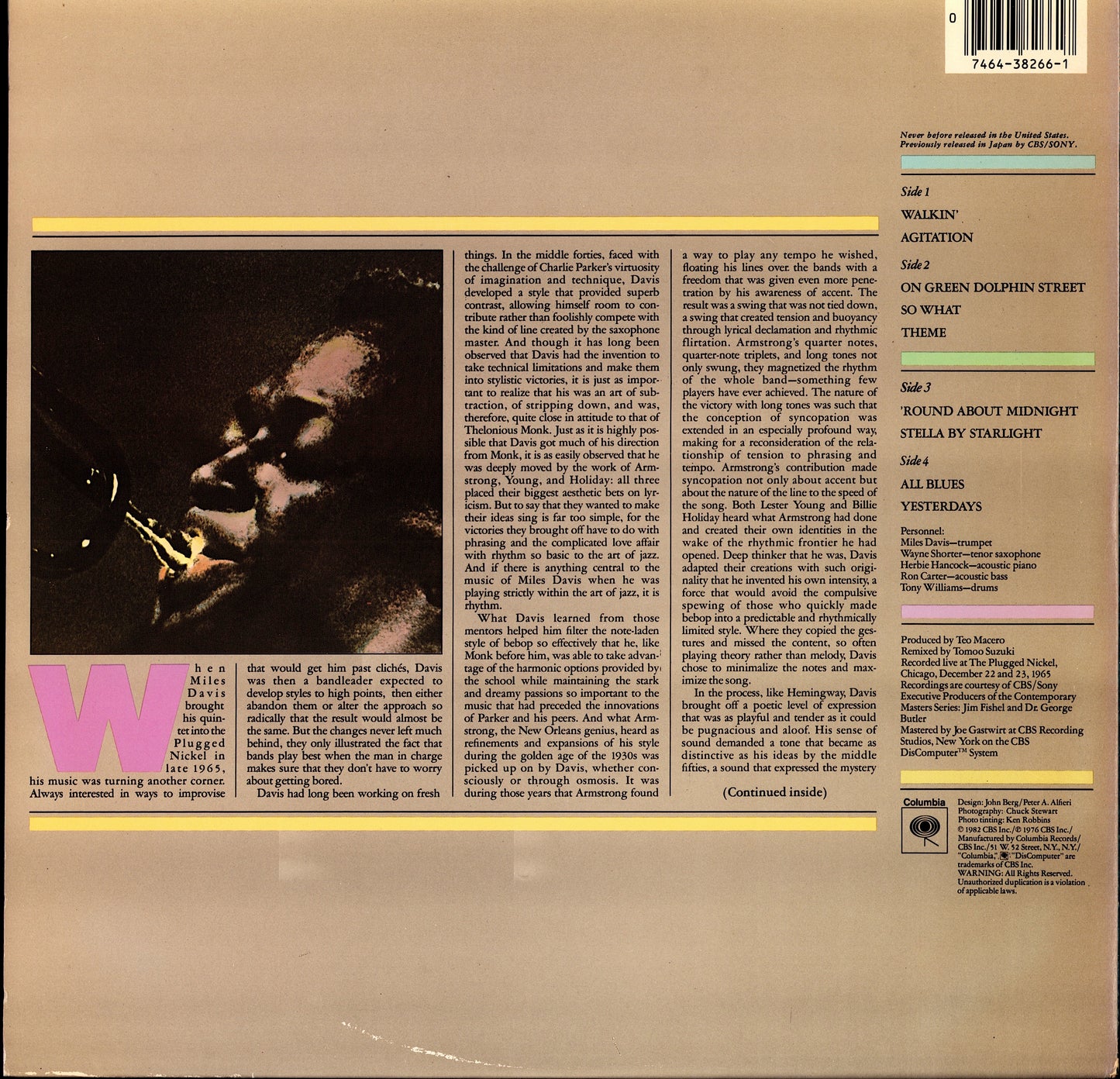 Miles Davis – Live At The Plugged Nickel (Vinyl 2LP | US Original | 1982)