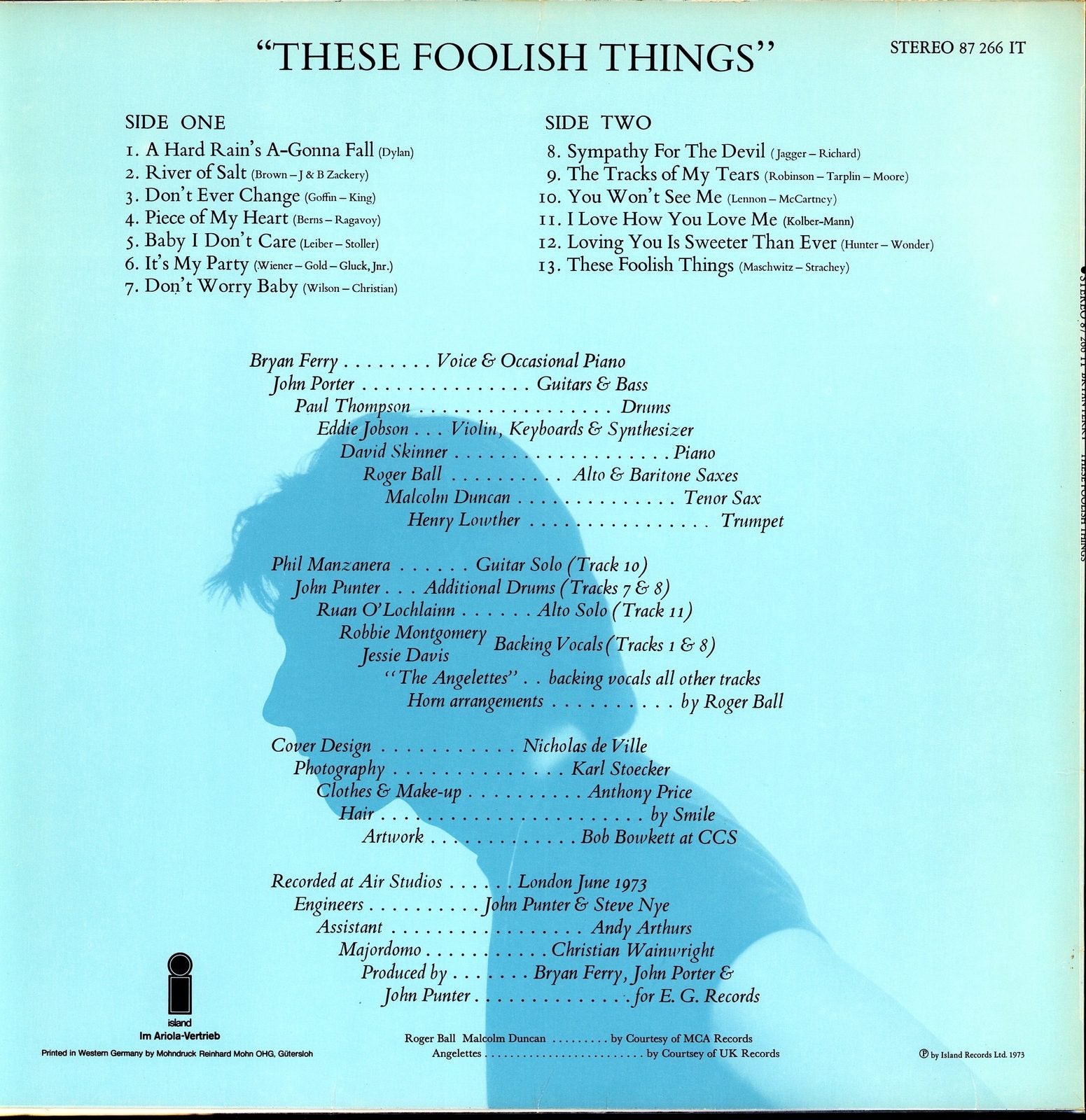 Bryan Ferry – These Foolish Things Vinyl LP