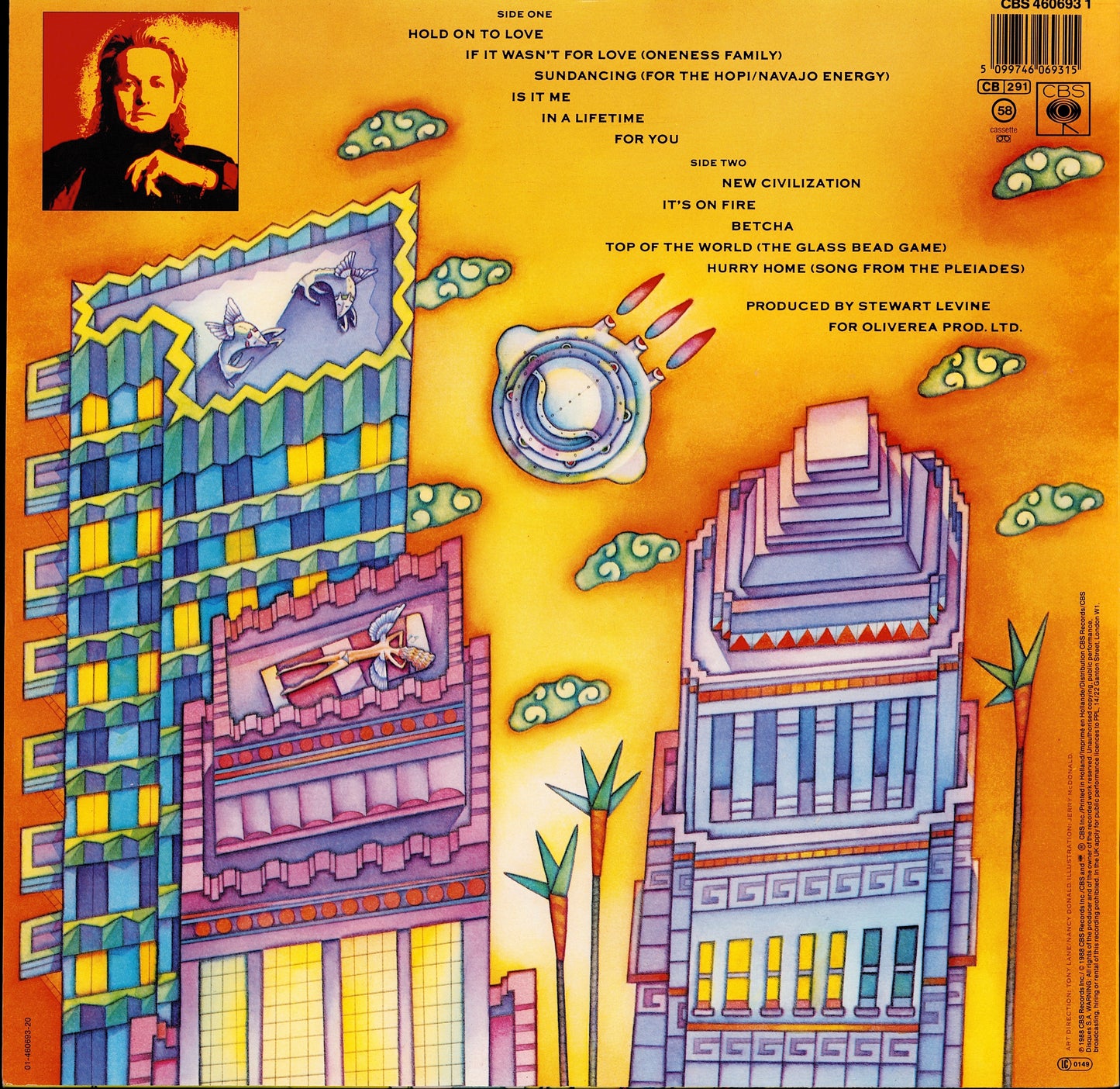 Jon Anderson – In The City Of Angels Vinyl LP | EU Original | 1988